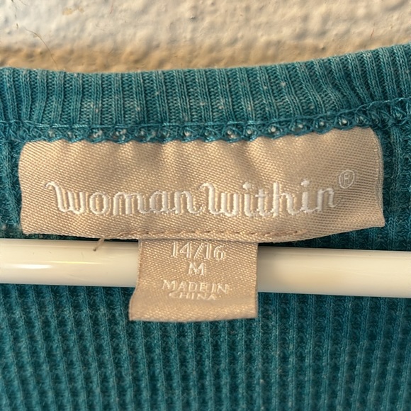 Woman Within vneck thermal size 14/16 - Picture 3 of 5